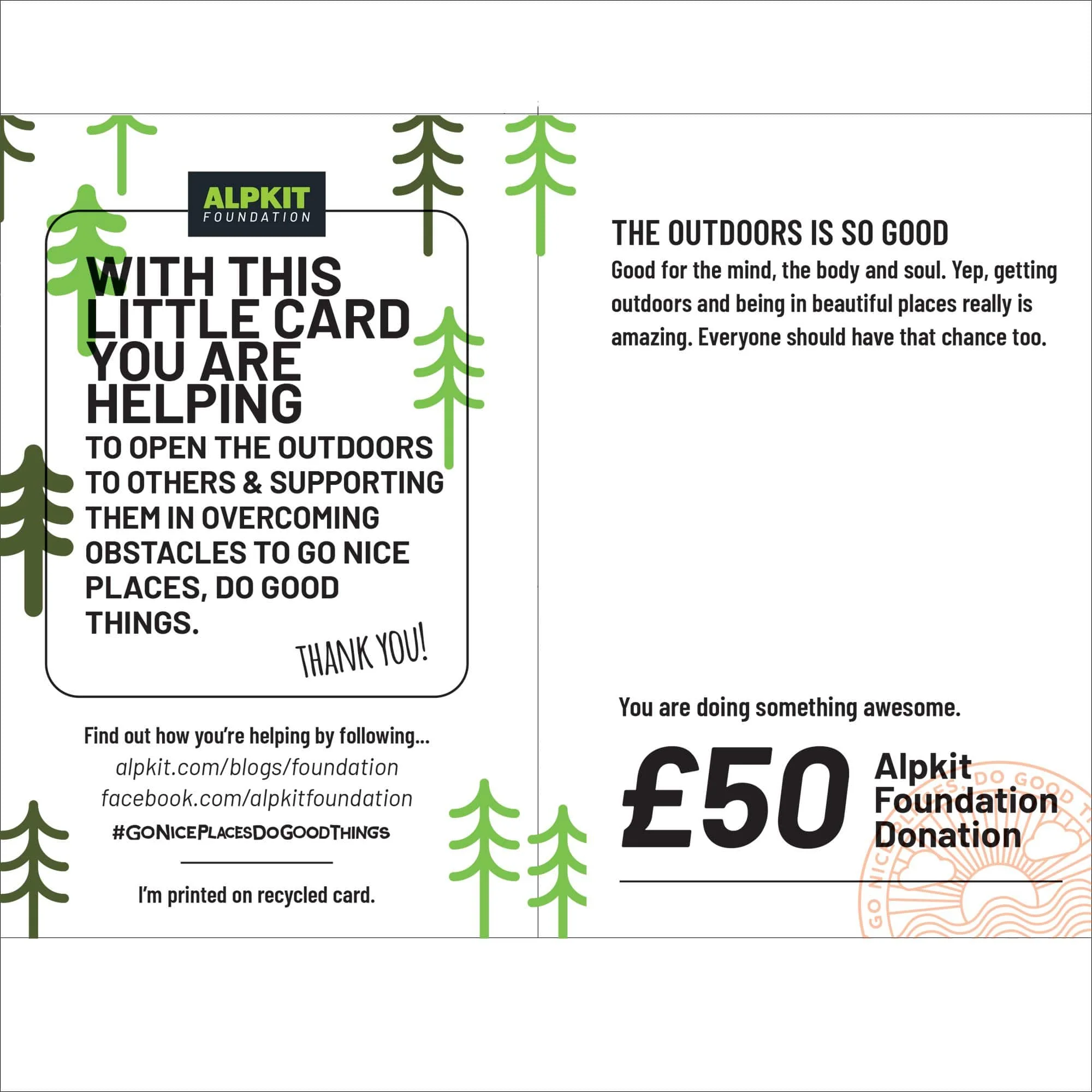 Alpkit Foundation Outdoor Giving Card - Image 6
