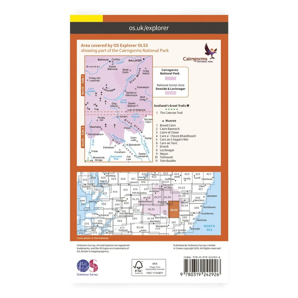 OS Explorer / Lochnagar, Glen Muick & Clova - Image 2