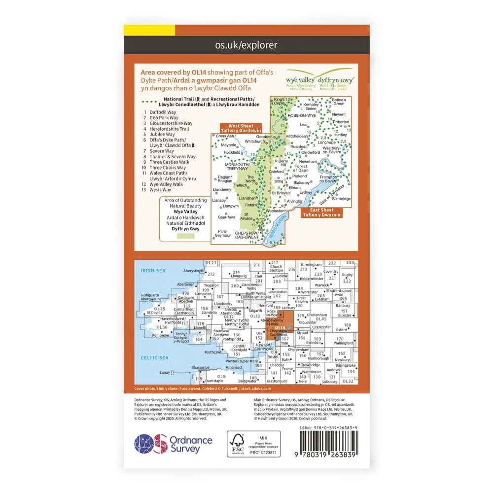 OS Explorer / Wye Valley & Forest Of Dean - Image 2