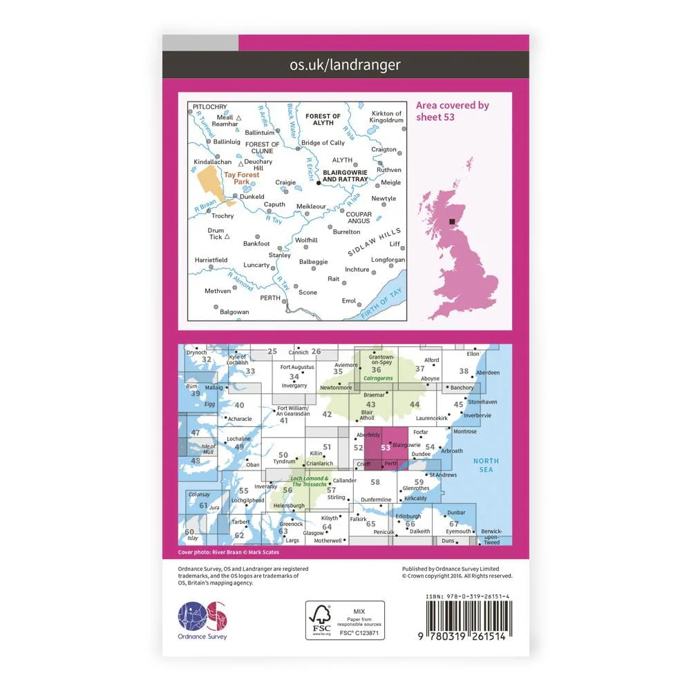 OS Landranger / Blairgowrie - Image 2