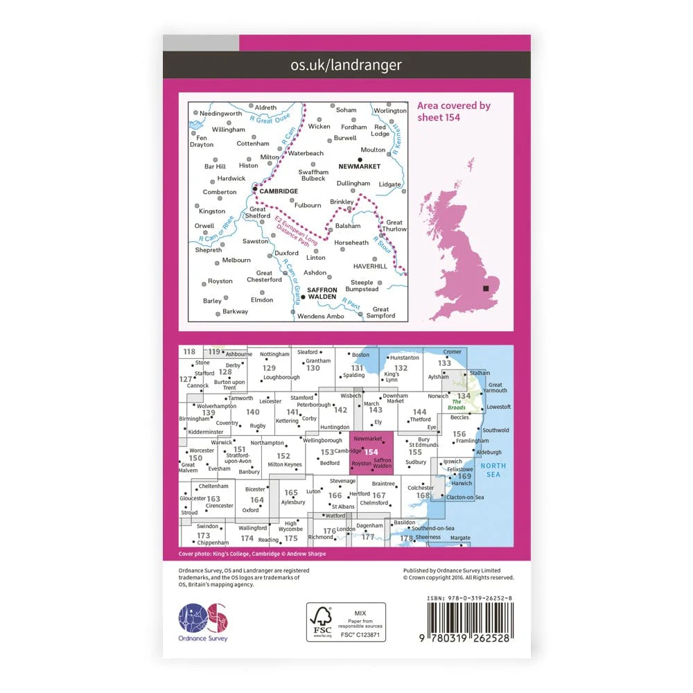OS Landranger / Cambridge & Newmarket - Image 2