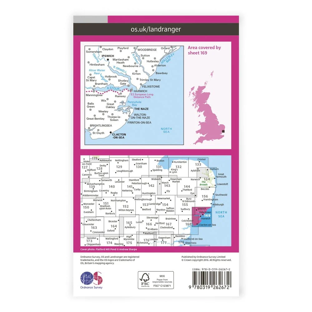 OS Landranger / Ipswich & Naze, Clacton On - Image 2