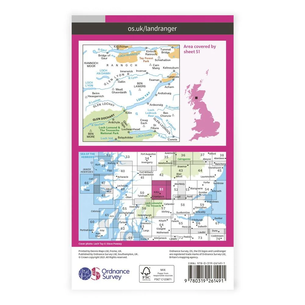 OS Landranger / Loch Tay & Glen Dochart - Image 2