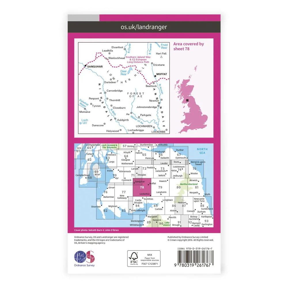 OS Landranger / Nithsdale & LowtherHills - Image 2