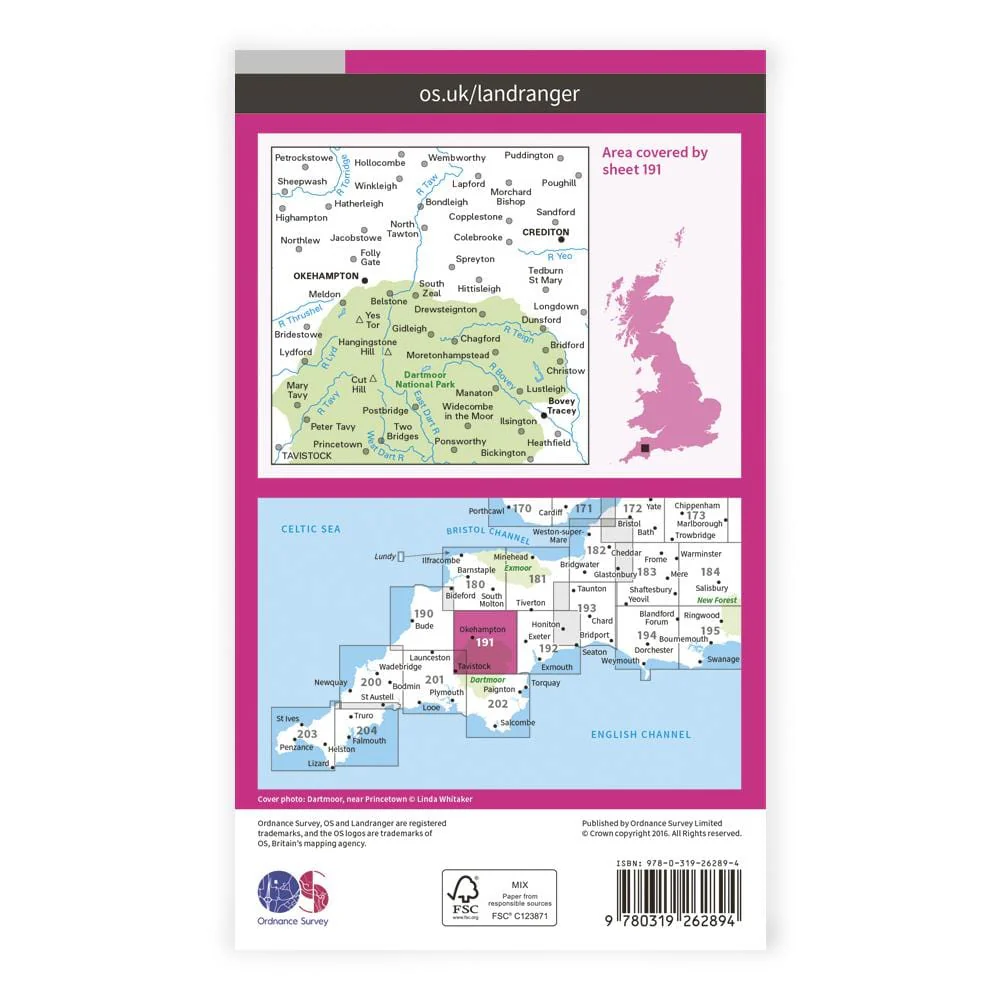 OS Landranger / Okehampton & North Dartmoor - Image 2