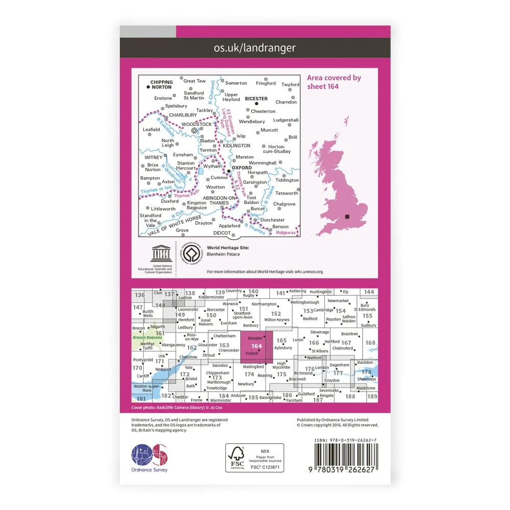 OS Landranger / Oxford, Chipping Norton, Bicester - Image 2