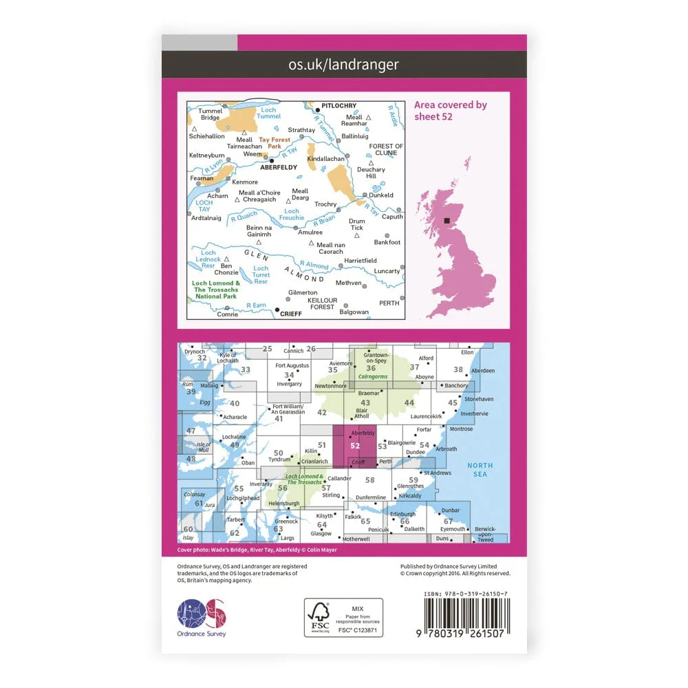 OS Landranger / Pitlochry & Crieff - Image 2