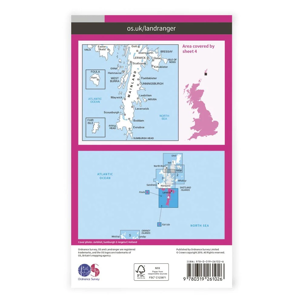 OS Landranger / Shetland South Mainland - Image 2