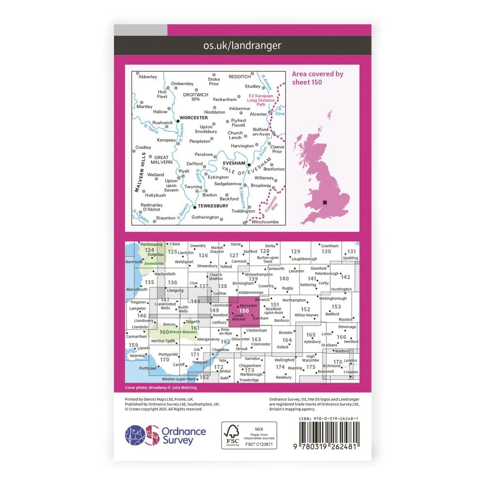 OS Landranger / Worcester & Malverns - Image 2