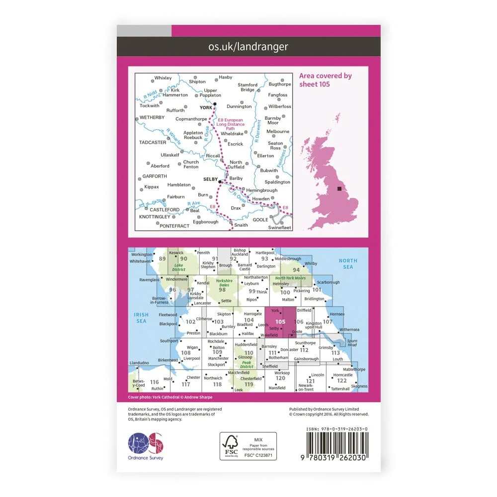OS Landranger / York - Image 2